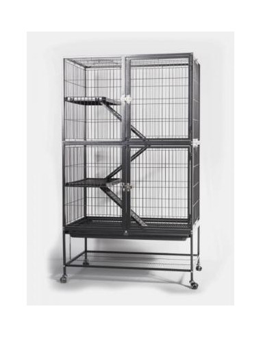 Cage rongeur Géante anthracite cage furet cage chinchilla cage rat cielterre-commerce