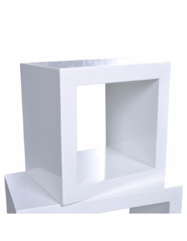 Étagère murale 3 cubes étagère design étagère cube blanc - Ciel