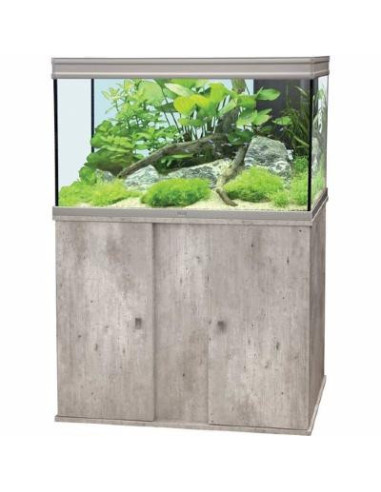 Aquarium + meuble 179 litres moderne ciel et terre