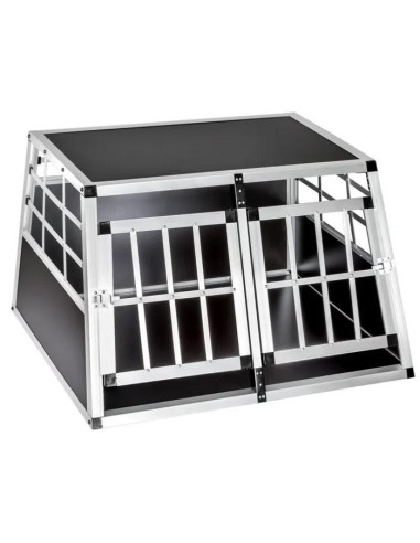 Cage de transport double cage chien Alu cage chat alu