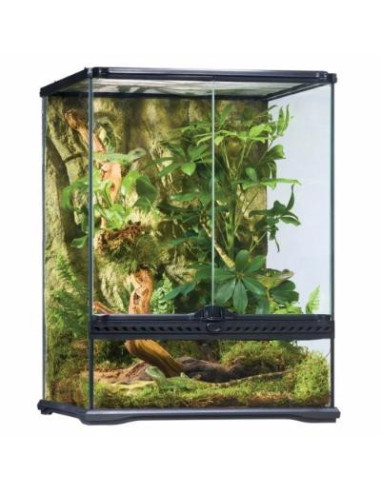 Terrarium verre 45x45x60 cm terrarium reptile terrarium amphibien vivarium en verre