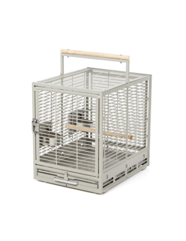 Cage de transport perroquet platinum gris gabon amazone
