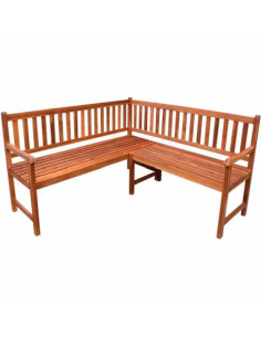 Banc de jardin 2-en-1 meuble de patio d'extérieur terrasse 190 cm bois  solide d'acacia helloshop26 02_0011295 - Conforama