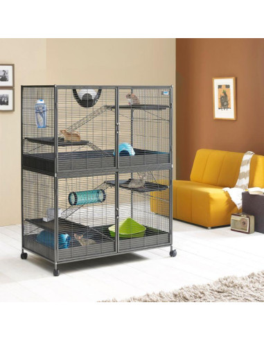 Cage rongeur double pour rat cage furet cage chinchilla cage rat cage octodon cielterre-commerce