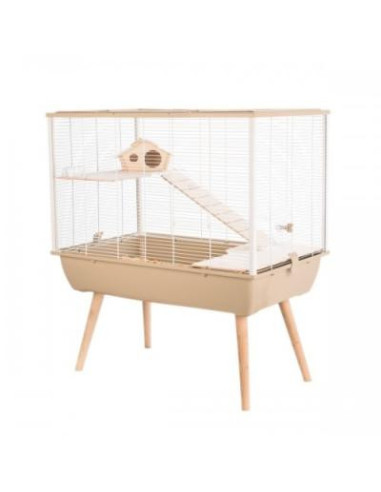 Cage rongeur beige scandinave cage lapin cage cochon d'inde cage hamster  cielterre-commerce