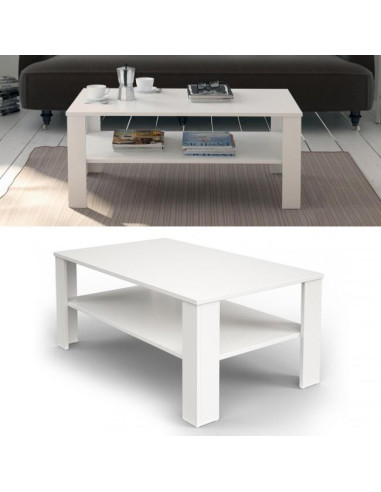 Table basse blanche table salon table basse rectangulaire