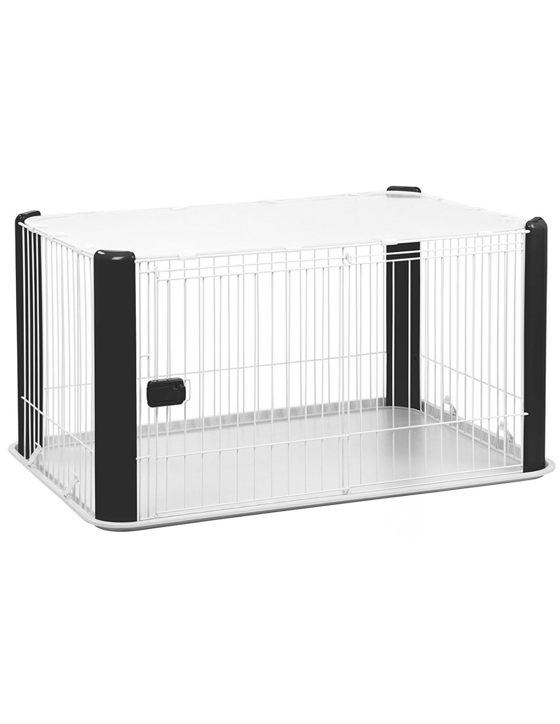 Cage chien pratique intérieur cage chat cage chiot noir GM - Ciel & terre