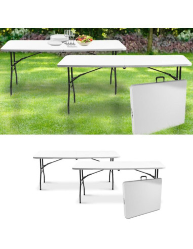 Lot 2 Tables pliantes table de réception table d'appoint - Ciel & terre