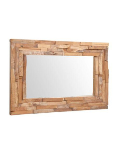 Miroir rectangulaire Teck 90 x 60 cm miroir bois de teck