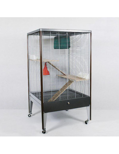  Cage rongeur octodon anthracite platinum cage chinchilla cage furet cage octodon cielterre-commerce
