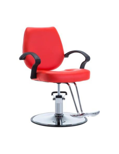 Chaise coiffeur professionnel rouge cielterre-commerce