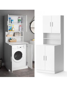 Armoire lave-linge avec rangement armoire machine à laver - Ciel