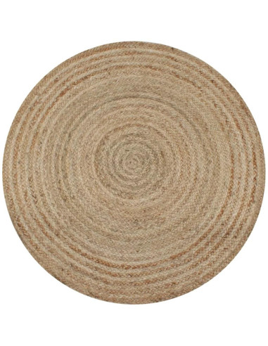Tapis rond en jute 90 cm tapis 100% naturel tapis salon