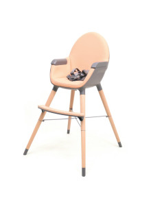 Chaise haute en bois transformable en table enfant - Ciel & terre