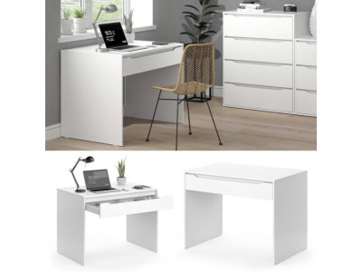 Bureau blanc avec grand tiroir bureau moderne de chambre - Ciel & terre