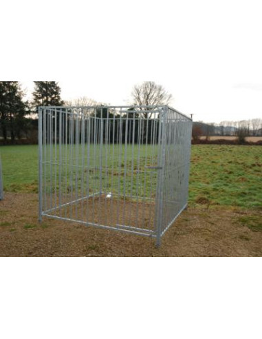 Chenil à barreaux 30m² chenil professionnel chenil costaud chenil barreaux enclos chien solide parc