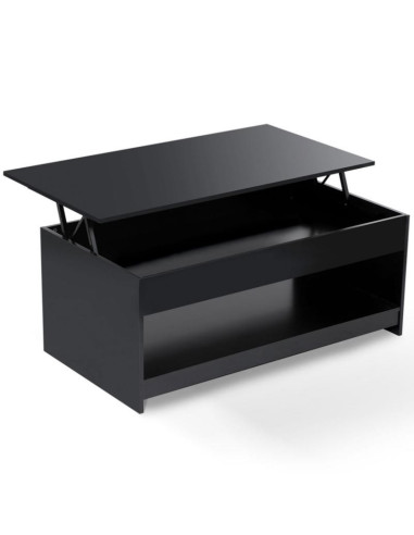 Table basse plateau relevable noir table basse de salon