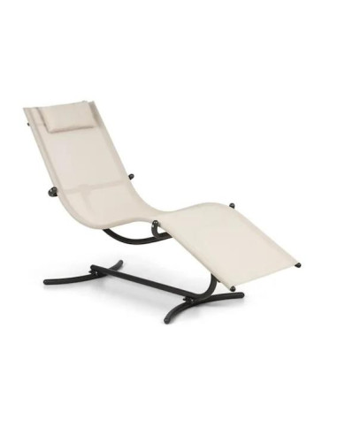 Chaise longue à bascule ergonomique Bain de soleil transat