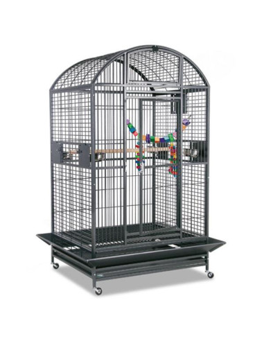 Cage perroquet Isis cage ara cage cacatoes cage gris gabon Platinum (Gris clair - blanc)