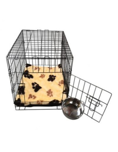 Cage en métal avec bac cage chien cage chat avec coussins Taille 3