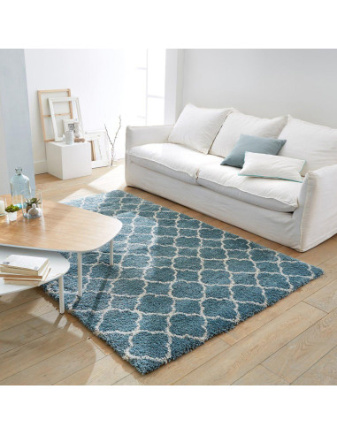 Tapis bleu grisé 3 tailles tapis salon tapis chambre - Ciel & terre