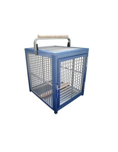 Cage de transport perroquet ALUMINIUN bleu Cage transport perruche