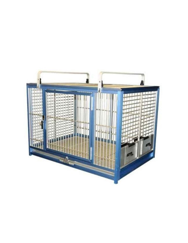 Cage de transport perroquet ALUMINIUN bleu Cage transport Ara cacatoes Cage voyage perroquet gris gabon