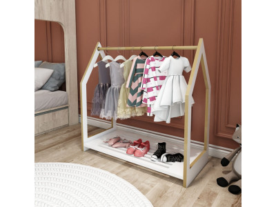 Penderie enfant style montessori porte manteaux chambre - Ciel & terre