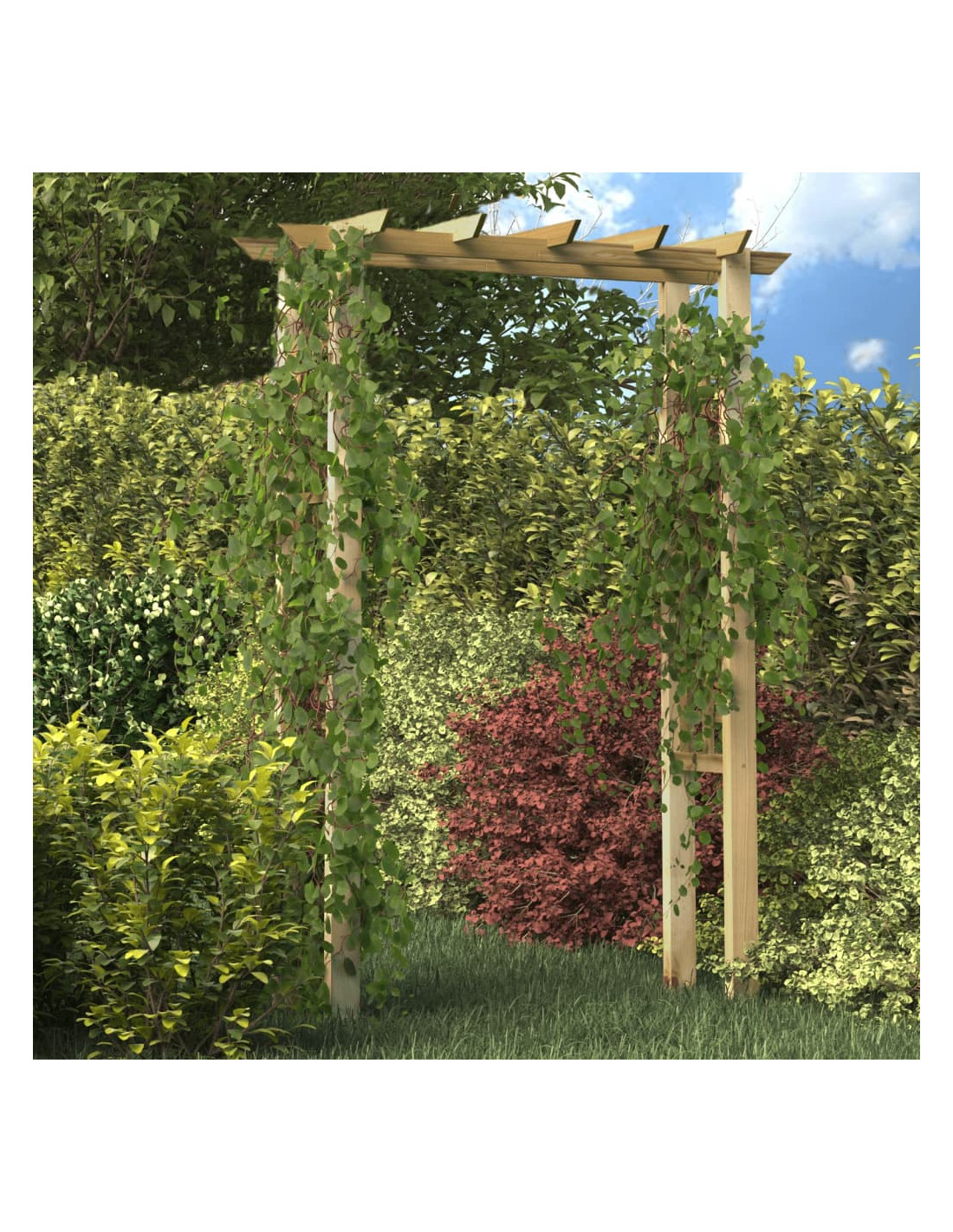 Arche de jardin en bois de pin massif Arceau jardin XXL - Ciel & terre