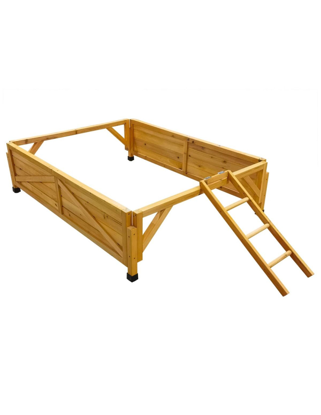 Réhausse en bois pour pied de table , chaise ou lit - La