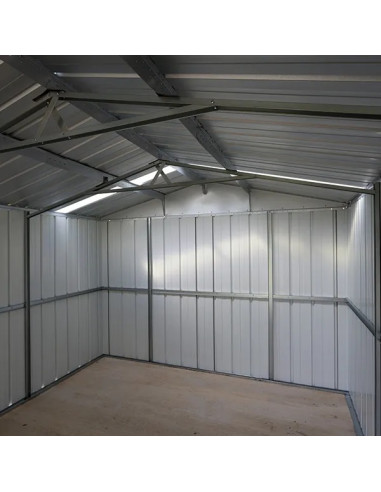 Garage Métal Anthracite 22,63 M² + Kit D'ancrage Garage Métallique ...