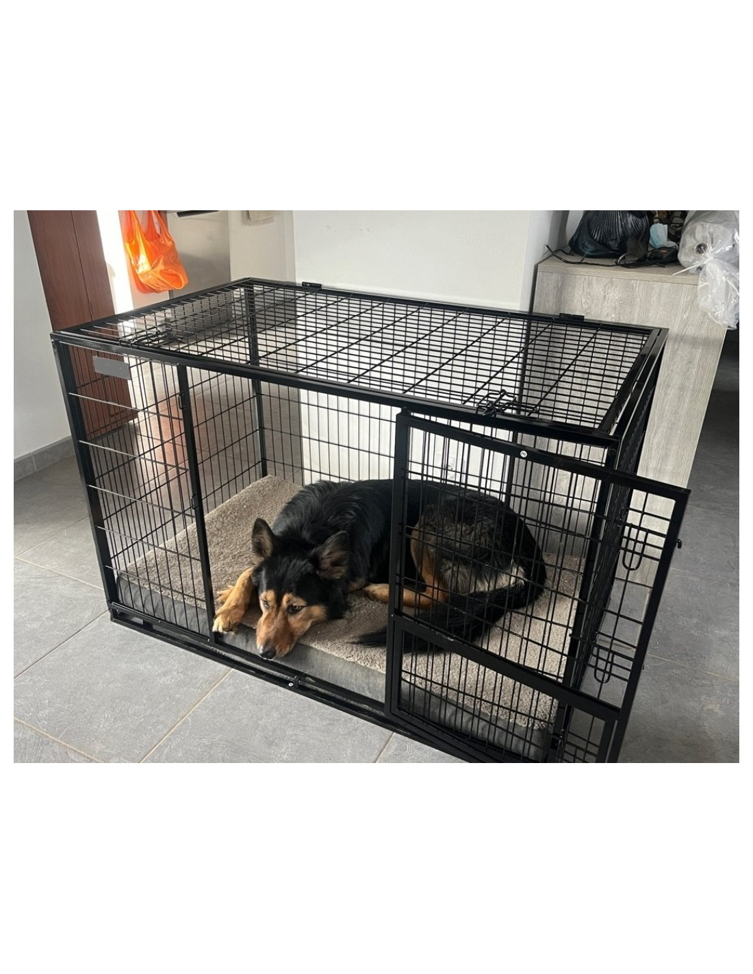 Cage transport ALU MDF caisse transport chien cage voiture - Ciel & terre