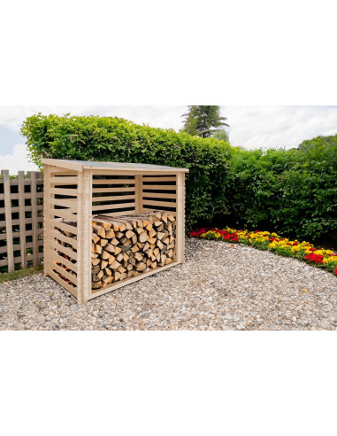 Abri Bûches 4 stères Stockage Bois Rangement Bois Abri Bois Bucher de Jardin