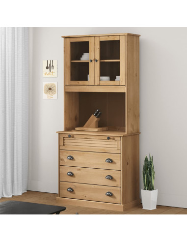 Buffet Cuisine 175 cm 4 Tiroirs Armoire de Cuisine Rangement Salon Vaisselier