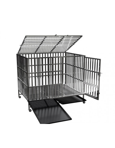 copy of Cage chien pliante cage chat pliante mobile en INOX