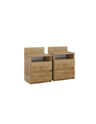 copy of (Lot de 2) Table Chevet Suspendu Chêne Table de Nuit Moderne Chevet Chambre en Bois